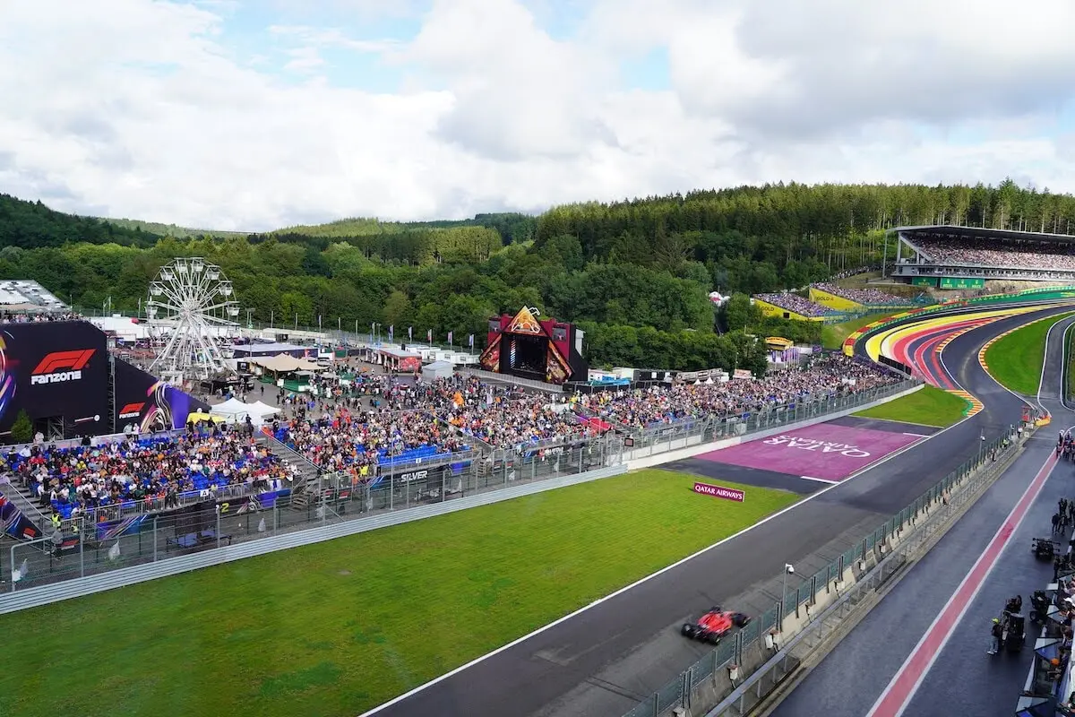 Mostbet branding at Spa-Francorchamps