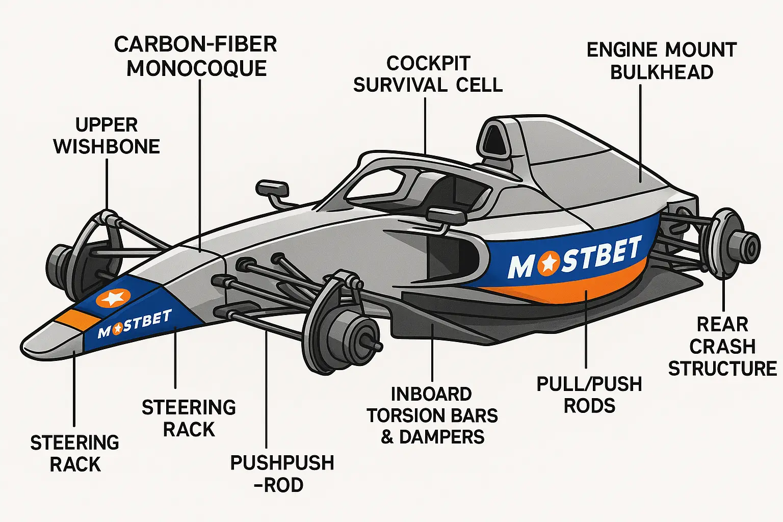 Chassis and suspension diagram