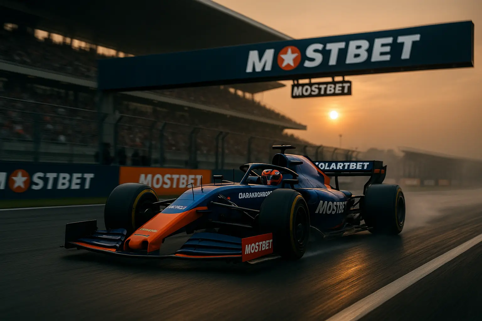 Contact hero with Mostbet sponsor banner