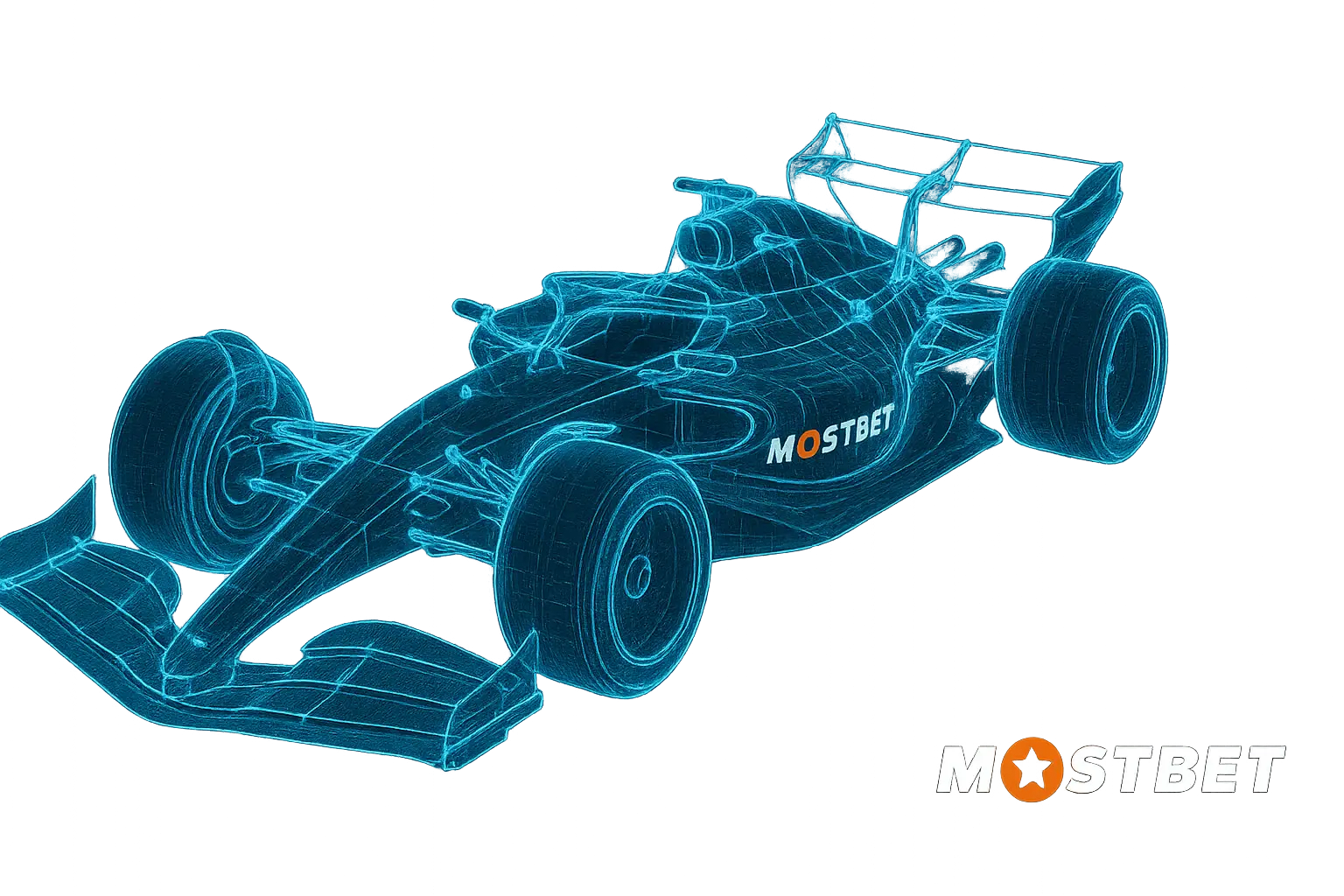 Digital twin wireframe of 2025 car