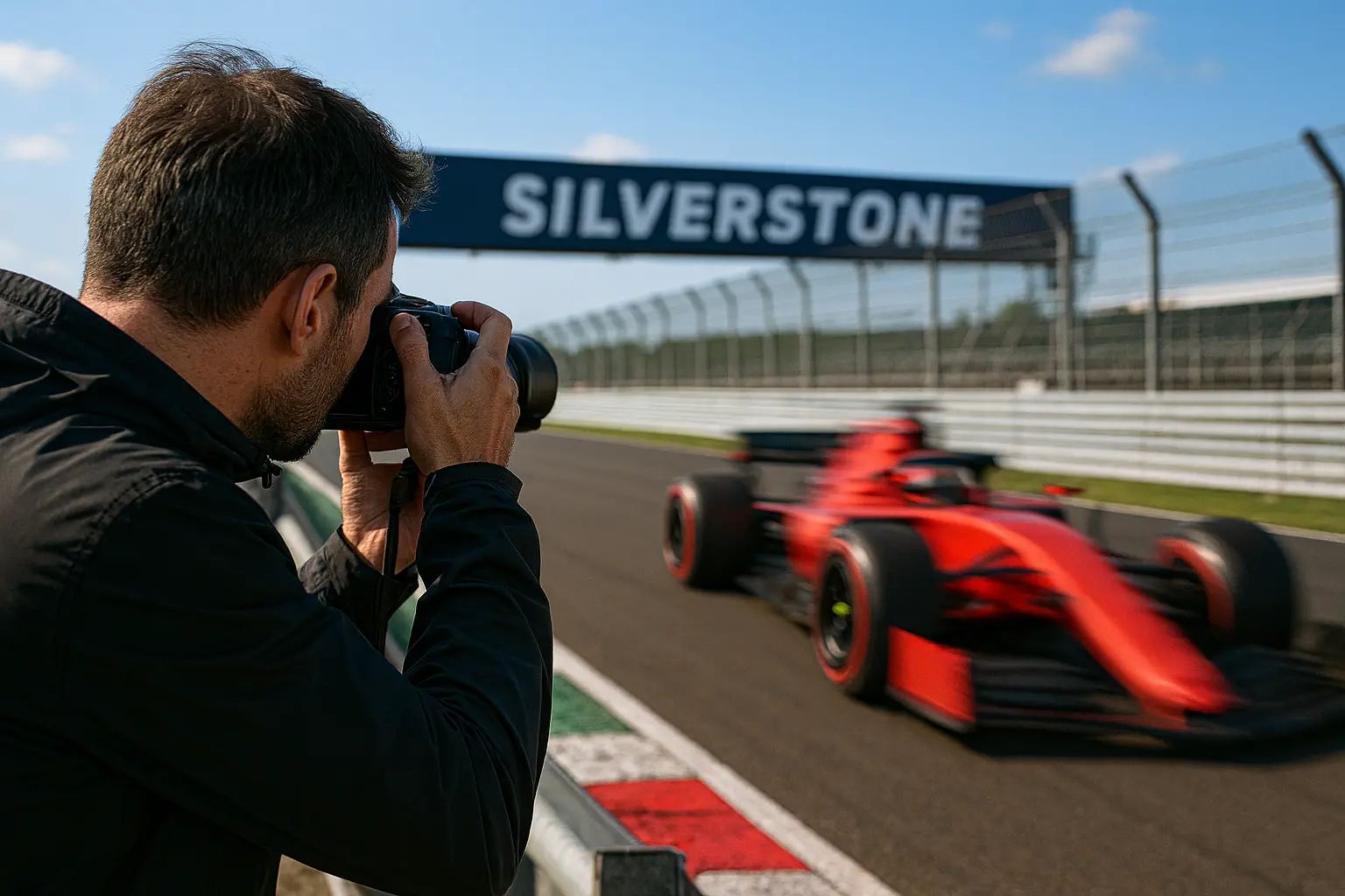 Track photo shoot
